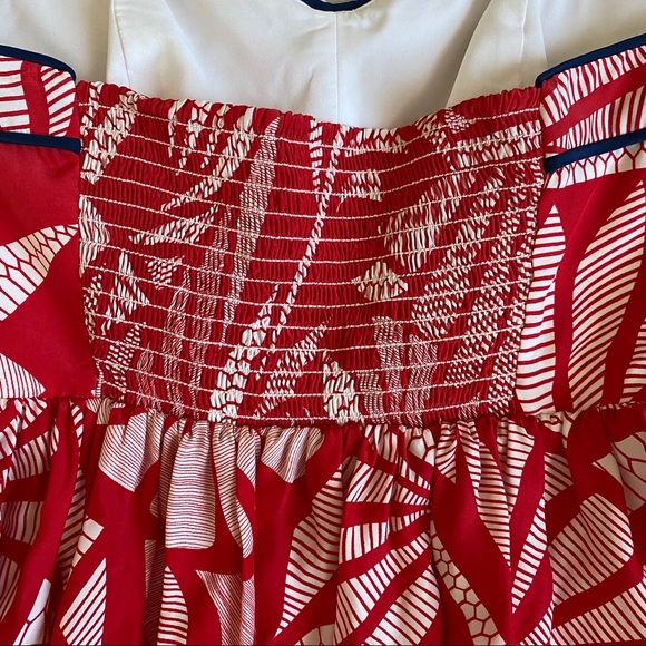 Alice & Trixie Veronique Red Strapless Silk Dress - Picture 10 of 16